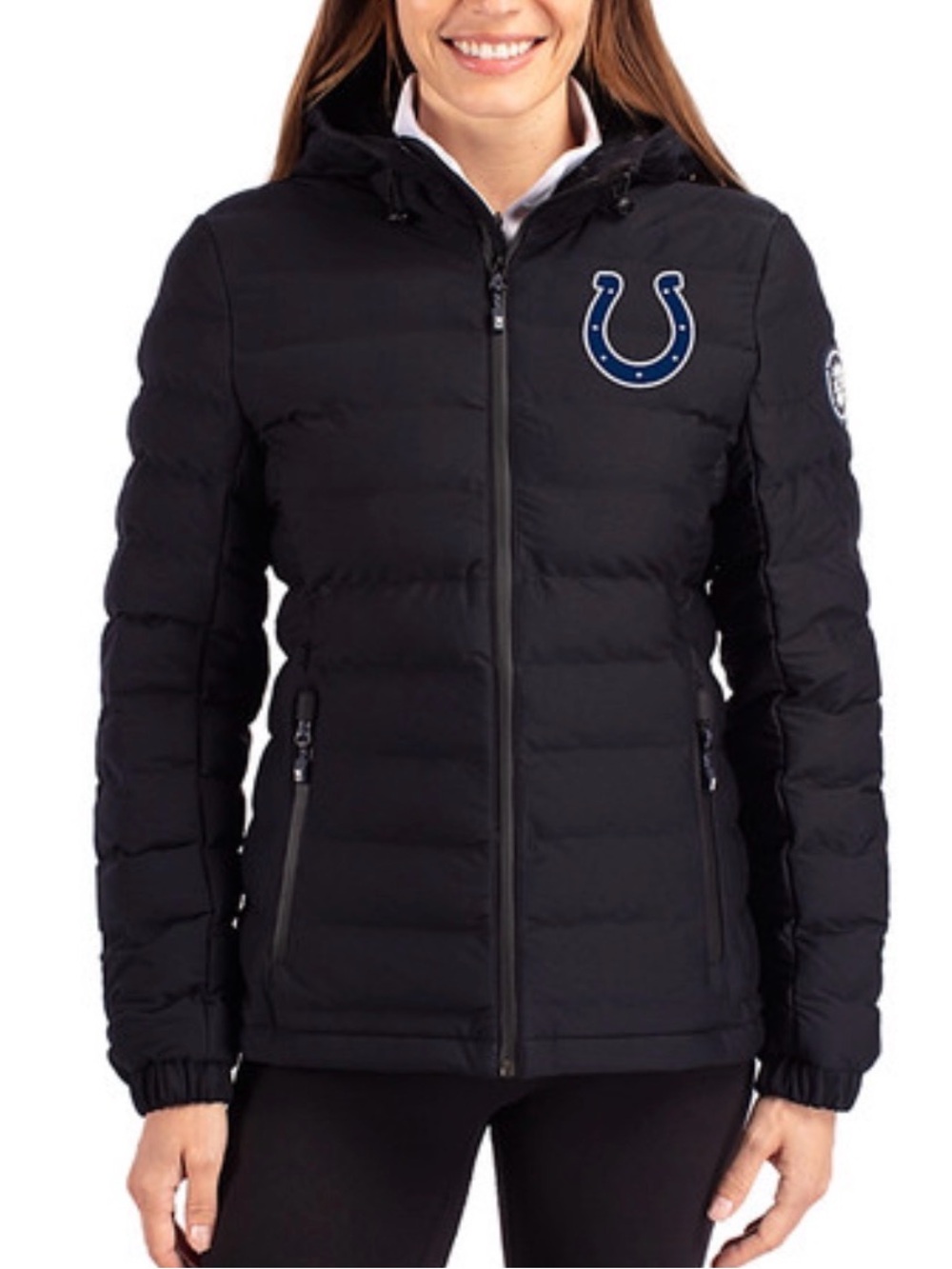 Indianapolis Colts Cutter & Buck Mission Ridge Insulated Puffer Womens Jacket M